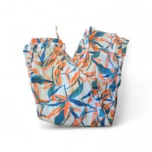 Serra Multicolor Leaf Print Pants